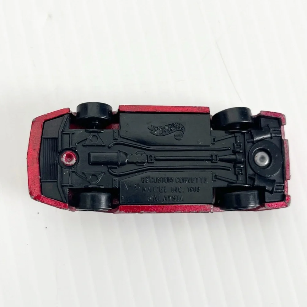 Mattel Hot Wheels 83 Custom Corvette Red Model Toy Car
